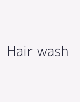 Hair wash